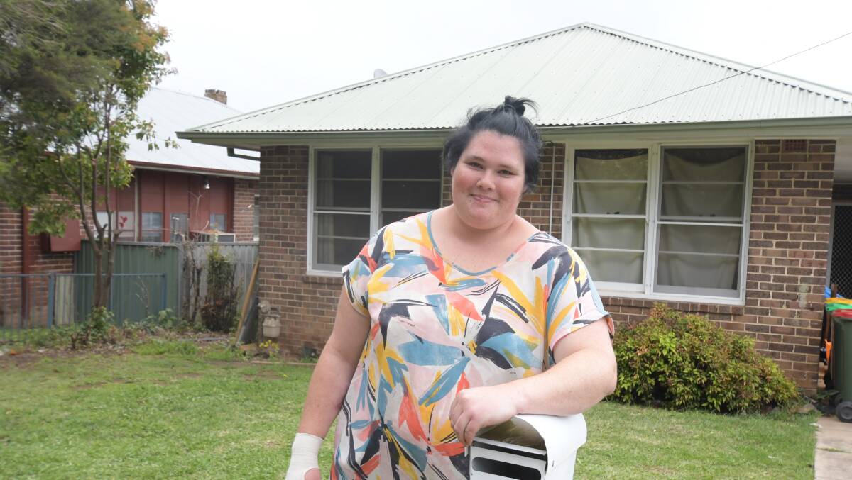 WANTS TO STAY: Social housing tenant Hope Ryan is worried about being told to move from the house she's lived in for four years. Photo: CARLA FREDMAN.