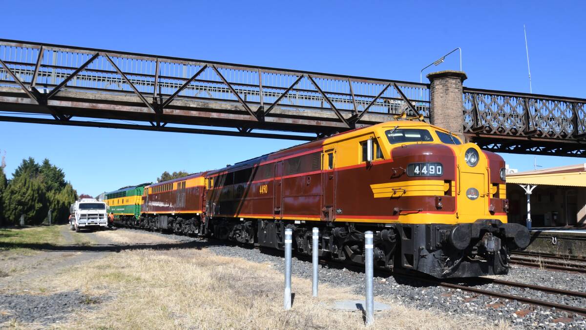 RAIL TRAIL: The Southern Aurora train is touring again. Photo: CARLA FREEDMAN. 