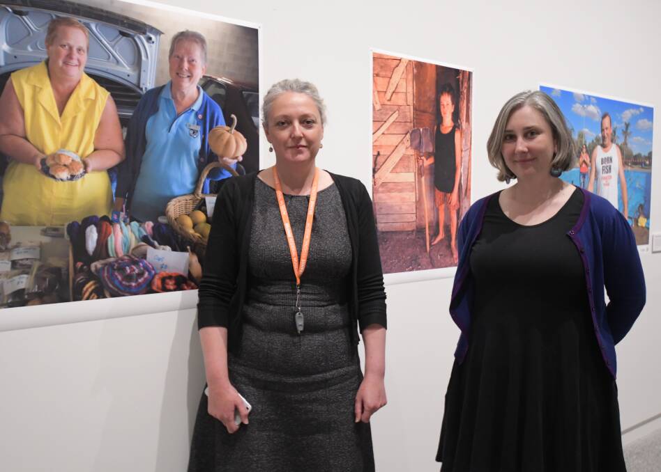 WIDE BROWN LAND: Museum manager Mary-Liz Andrews and public engagement and education officer Anastasia Freeman. Photo: CARLA FREEDMAN.