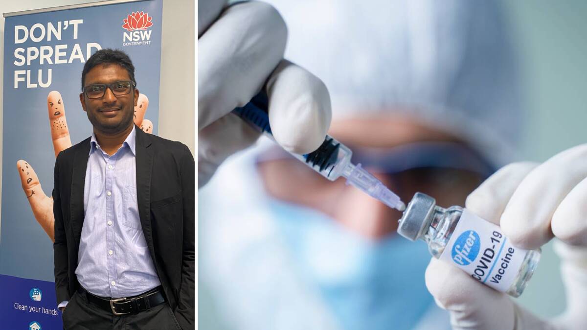 LEFT: Dr Alam Yoosuff responds to common questions about the COVID-19 vaccine. Pictures: Supplied/File shot 
