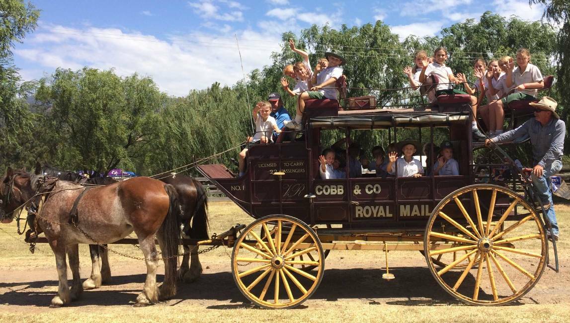 RIDE THROUGH HISTORY: A Cobb & Co coach will be one of many attractions at Saturday's celebration of 150 years since the proclamation of Cargo's goldfields. Photo: SUPPLIED