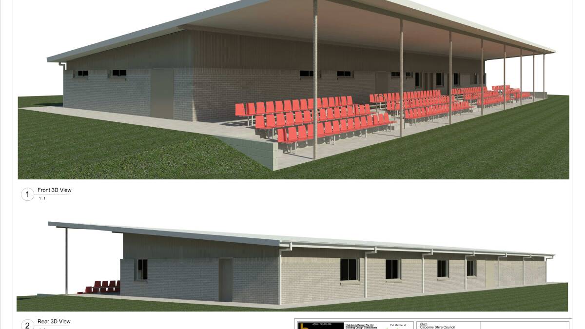 The design of the new grandstand at Canowindra. 