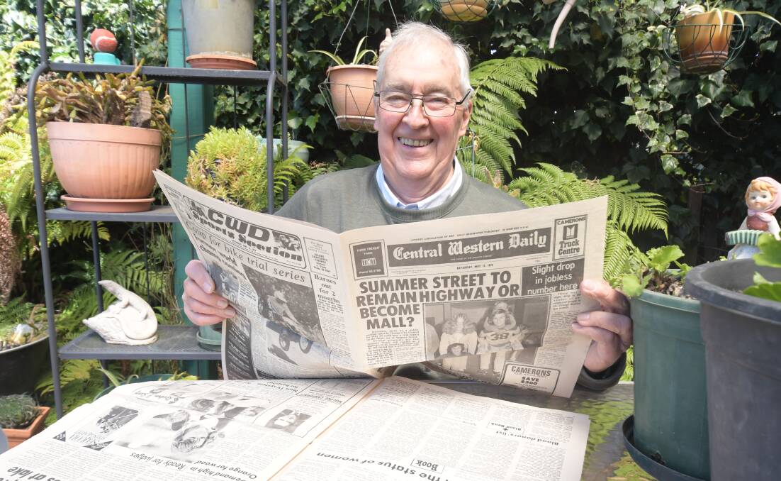 WELL DONE: Denis Gregory reflects on life as a journalist in Orange. Photo: JUDE KEOGH.