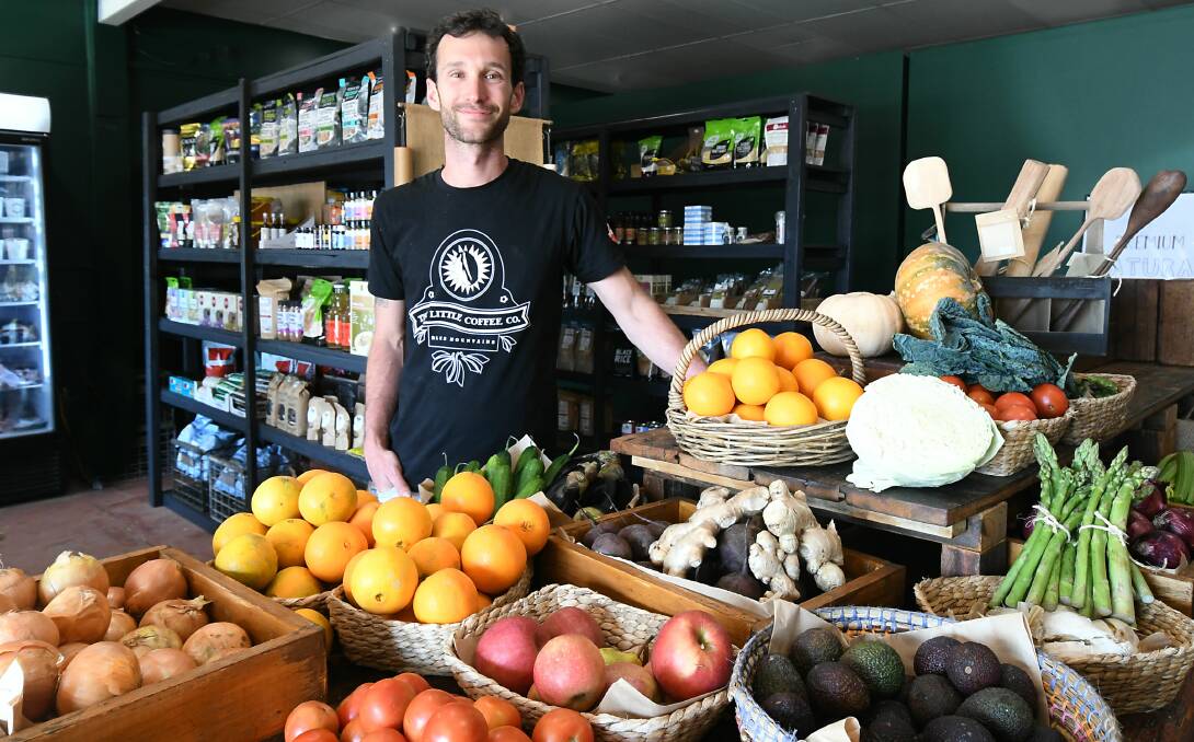 MORE SPACE: Grocer and Co Organics owner Guy Hampton. Photo: CARLA FREEDMAN 1029cfgrocer3