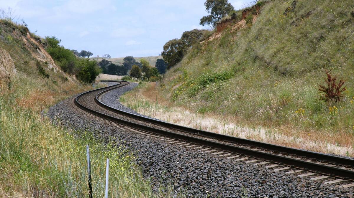 NEWS WORK: Orange Rail Action Group wants bends like these near Newbridge straightened so the XPT travel time can be cut. Photo: SUPPLIED.
