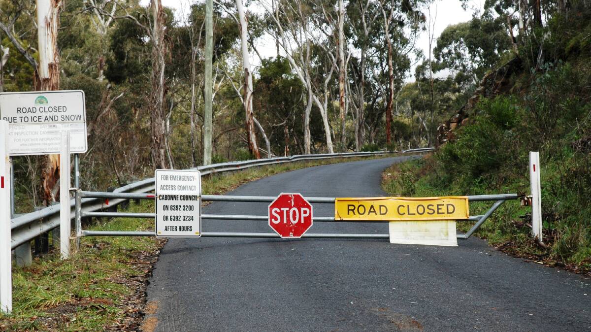 NOT MUCH FUN: There must be a way to avoid closure of the road to the top of Mt Canobolas when it snows.