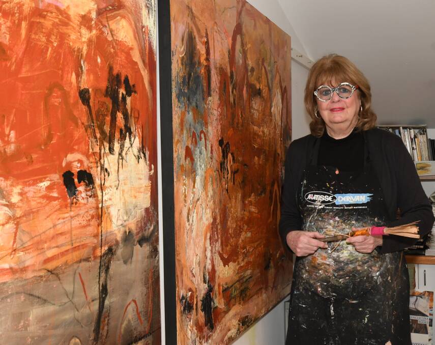 HERE NOW: Artist Rhonda Campbell submitted her works 'Dust and Dunes' and 'Lost City' in last year's exhibition. Photo: CARLA FREEDMAN