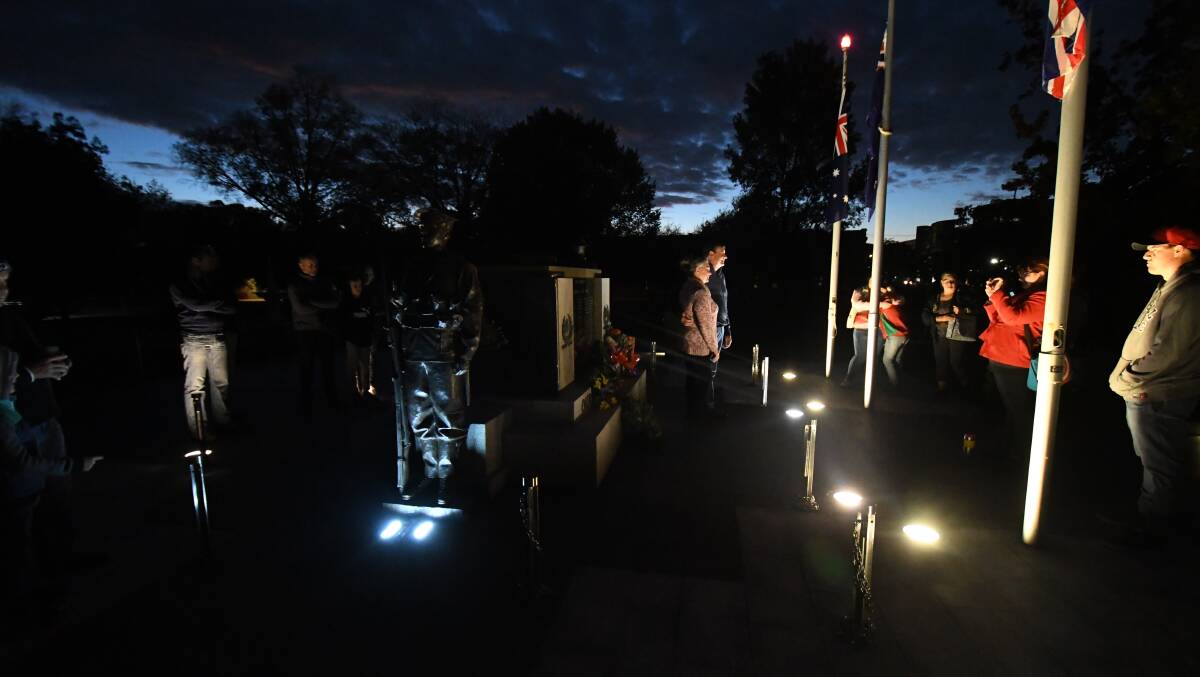 LEST WE FORGET: Last year's dawn service at Robertson Park. Photo: CARLA FREEDMAN