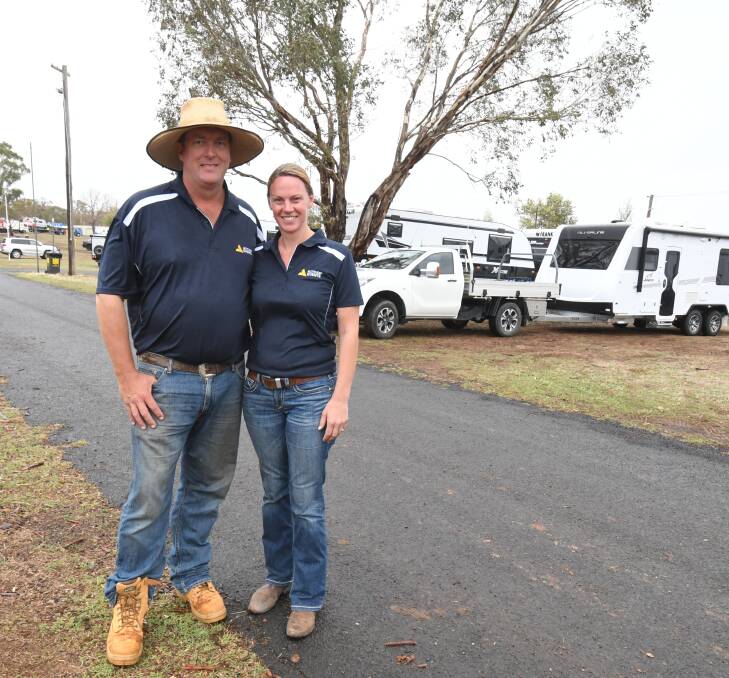 READY TO ROLL: Grant and Susie Biffin gearing up for this weekend's event at Borenore which has attracted 85 exhibitors. Photo: JUDE KEOGH.