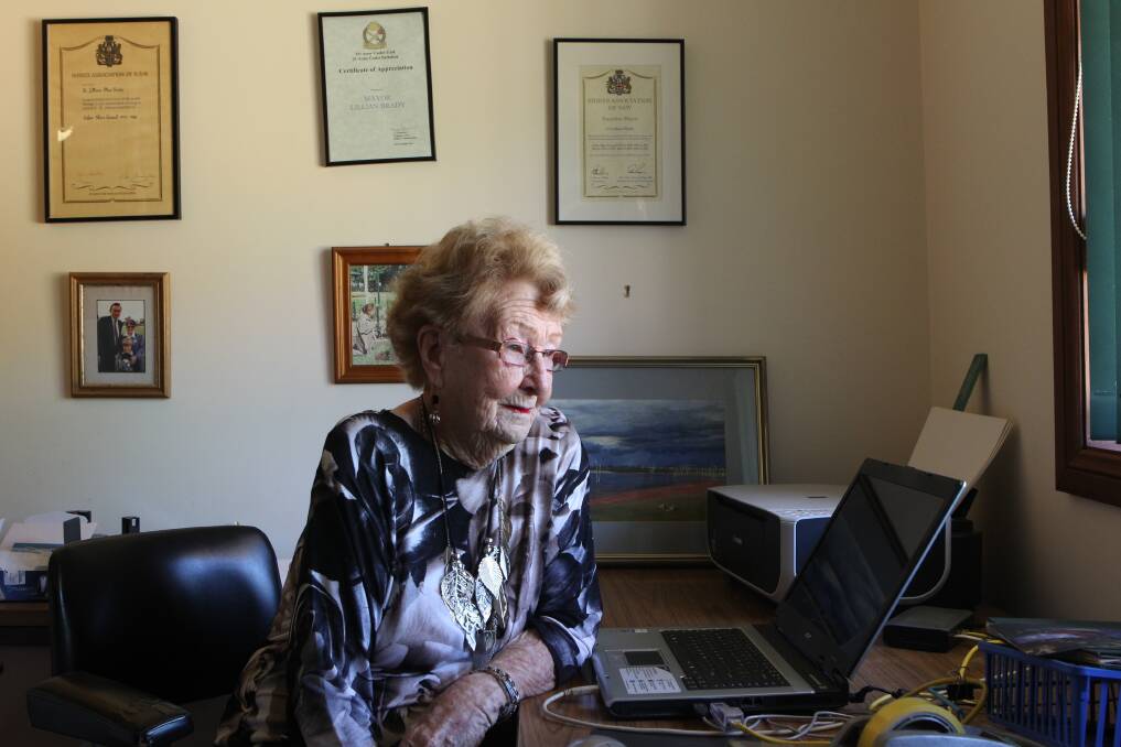 VALE: Cobar mayor Lilliane Brady died at the age of 90.Photo: Jacky Ghossein