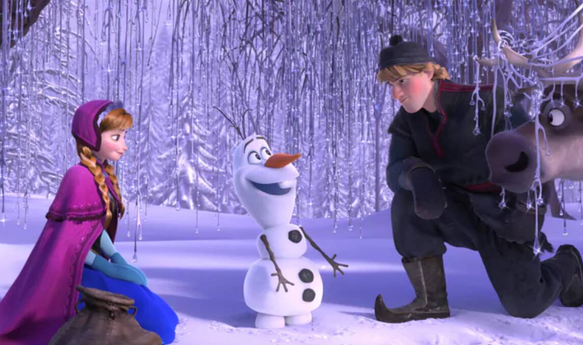 A scene from the wintry world of Frozen. Picture: Disney