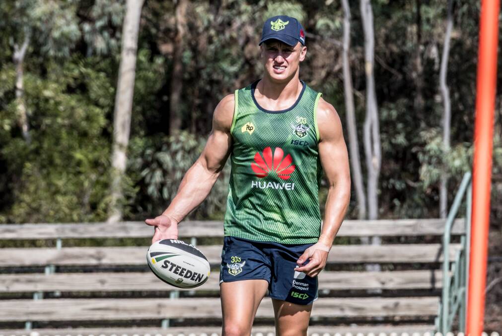 HALF A CHANCE: Orange product Jack Wighton has confirmed he will be moving back into the Canberra Raiders' halves this season. Photo: CANBERRA TIMES