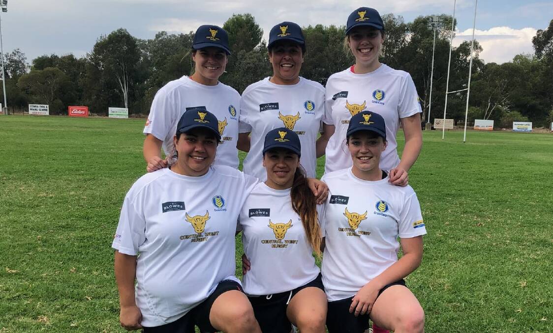 QUEENS OF COUNTRY: Central West's (back, from left) Alyza Doulis, Roxy Dougall, Kenesha Stevens, (front) Amie Fazekas, Eden Heke and Sharnah Stevens are primed for their side's title defence. Photo: CONTRIBUTED