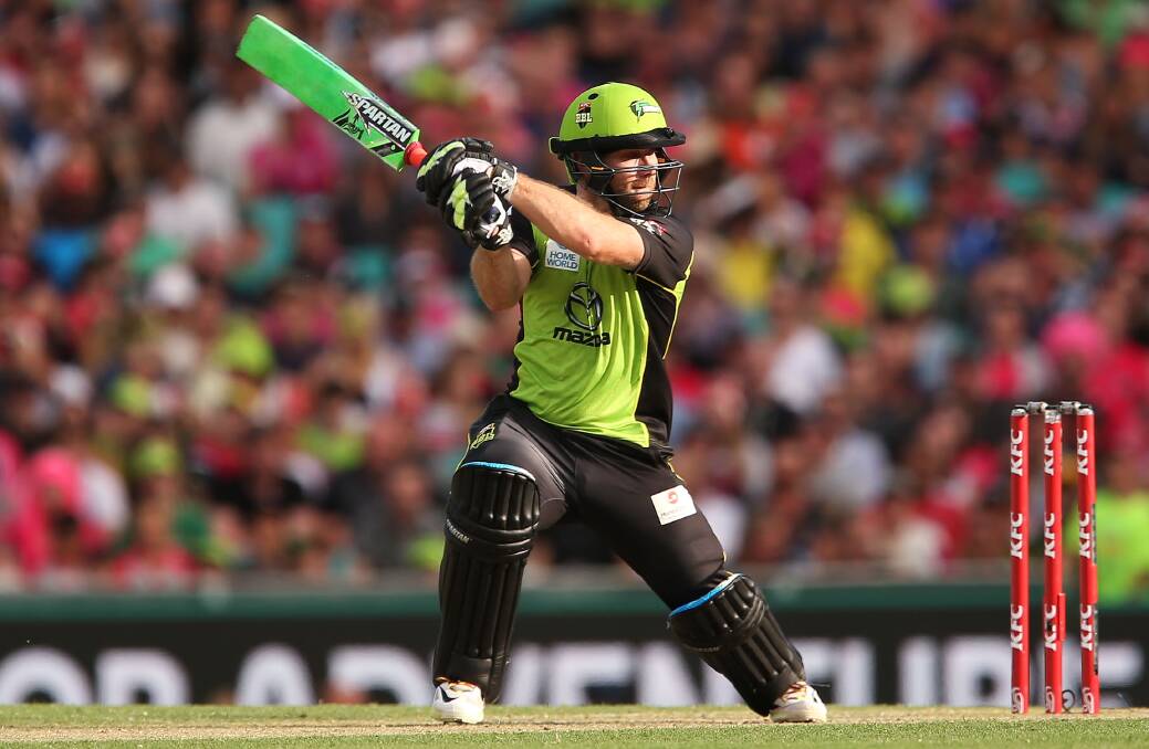 BLIZZARD SETTING IN: Sydney Thunder gun Aiden Blizzard knows how valuable bringing games to regional centres can be. Photo: GETTY IMAGES