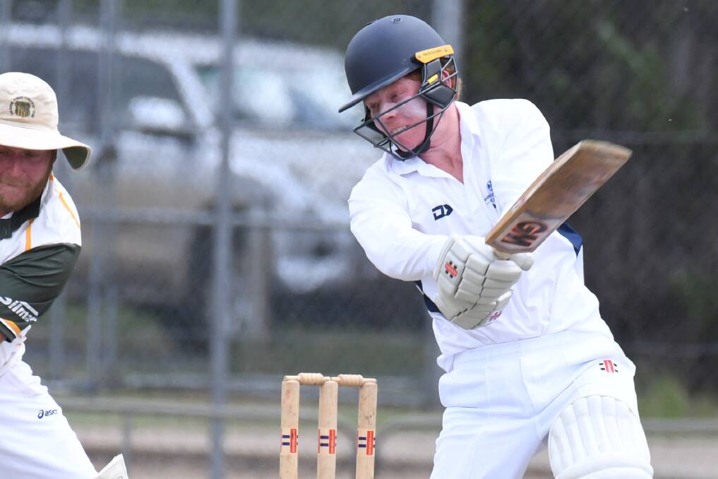 RISING STAR: Kinross skipper Will Luelf is one young bat who's caught the eye of boom recruit James Larkin already this summer. Photo: CARLA FREEDMAN