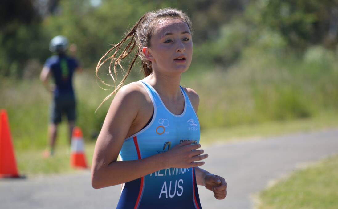GOLD MEDAL WIN: After being forced to withdraw last year, Lauren Kerwick triumphed in the 2017 NSW All Schools Triathlon. Photo: MATT FINDLAY
