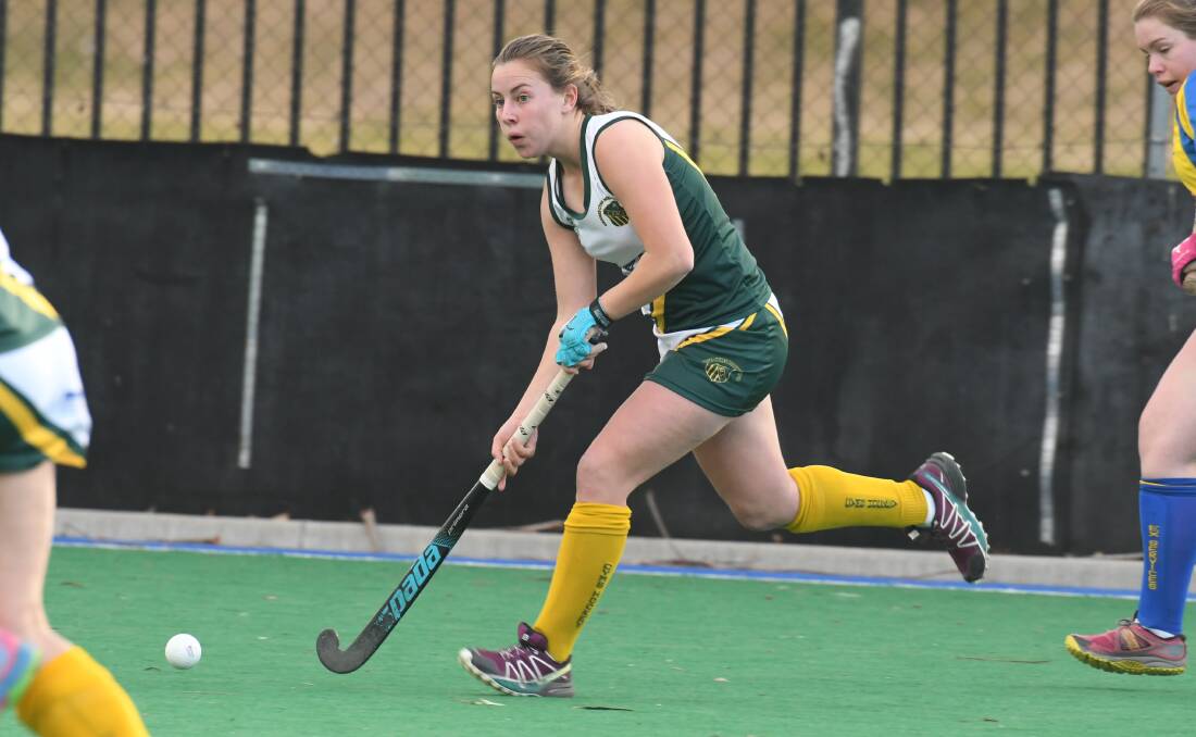 NATIONAL CALL: Pip Mannix, pictured playing for CYMS, earned a deserved Australian Schoolgirls 16 and under call-up after inspiring NSW to gold. Photo: JUDE KEOGH