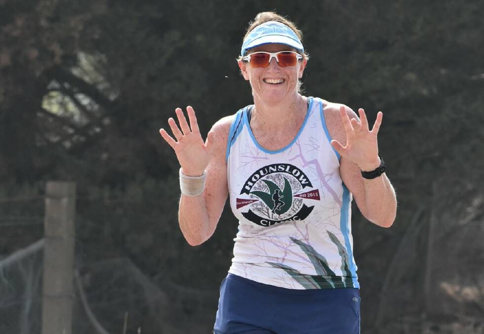 RUN TO PARADISE: A relaxed Alison Broughton during last Sunday's Club run, she was the second female finished in the 10km at Bulgas Road and is better known for her long distance trail running addiction.