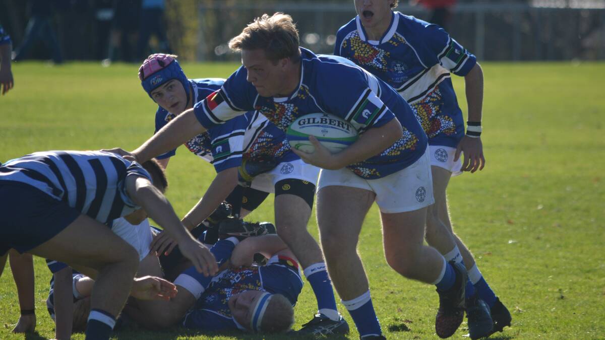 PROPPING DOWN: Kinross skipper and loosehead prop Will Smith has been named on NSW II's bench for the 2019 Australian Schools Championship. Photo: MATT FINDLAY