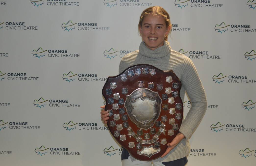 QUEEN OF SPORT: Phoebe Litchfield had a gigantic year in 2018, and reaped the reward on Wednesday night. Photo: MATT FINDLAY