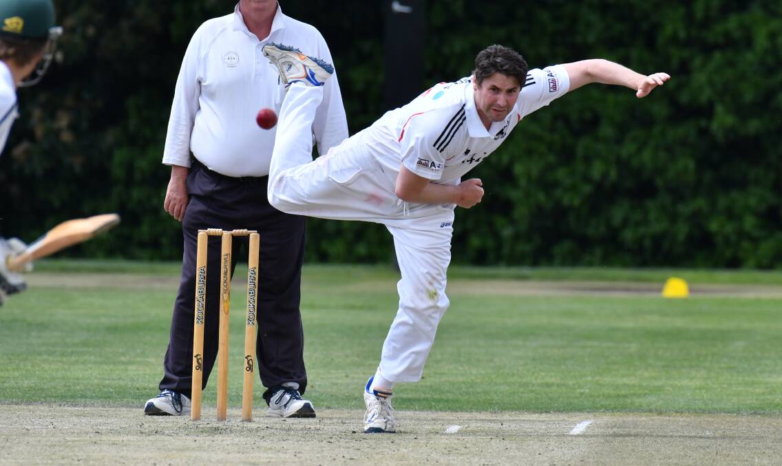 BACK IN (RED AND) BLACK: Metronomical seamer Dan Sandford will make a rare appearance for Centrals this weekend as they look to keep their season alive against Kinross. Photo: JUDE KEOGH