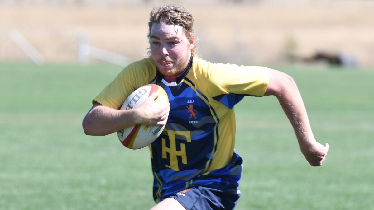 FIREPOWER: Orange City halfback Tom Nell will link with some of the region's most exciting players in the Jack Blunt Legends at Saturday's Orange City Rugby Invitational 10s. Photo: JUDE KEOGH
