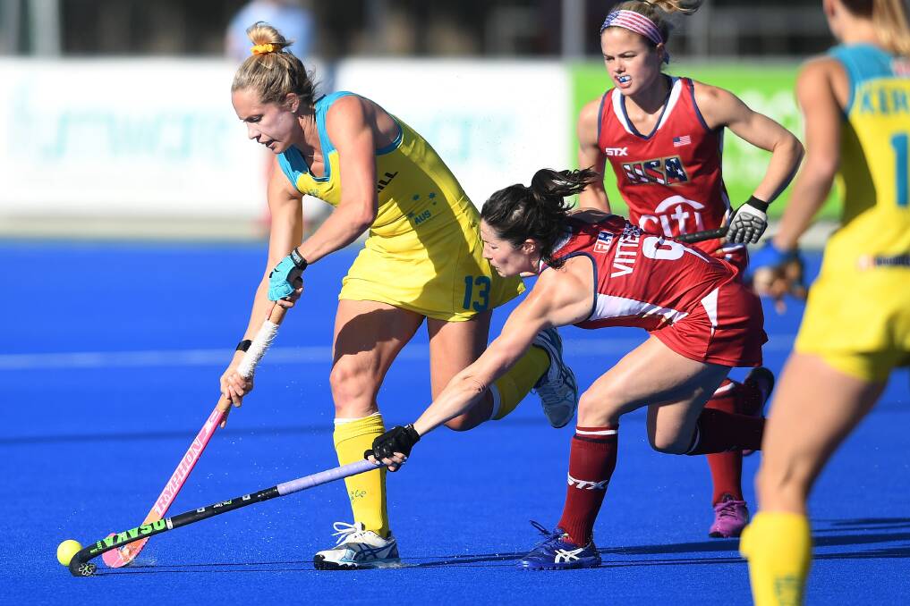 TAKING ON THE WORLD: Orange's Edwina Bone is one of the most experience players in the Hockeyroos' World League Semi-Final squad. Photo: GETTY IMAGES