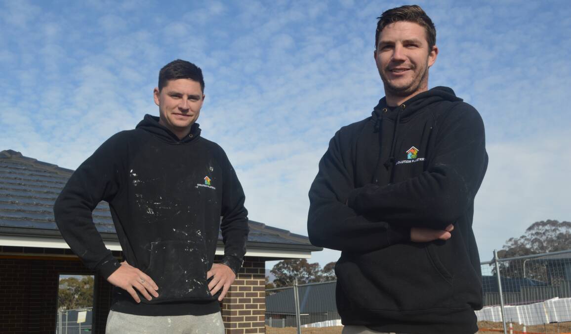 MATES RATES: Ed Morrish and Mitch Britt know each other well, very well. They're hoping their combination pays dividends for Barbarians this weekend. Photo: MATT FINDLAY