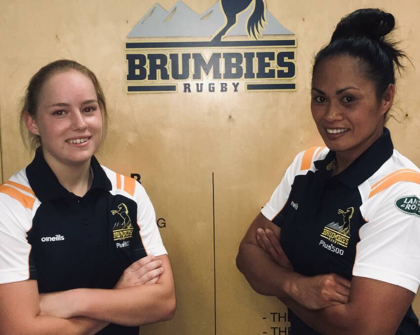 BRUMBIES BOUND: Emus stars Jacky Lyden and Em McDonald have been named in the ACT Brumbies' final, 30-strong Super W squad. Photo: CONTRIBUTED