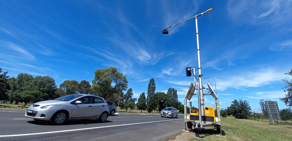 CAUGHT OUT: A Mobile Phone Detection Camera, like this one in Bathurst, has been targeting drivers in north Orange recently. Photo: WESTERN ADVOCATE