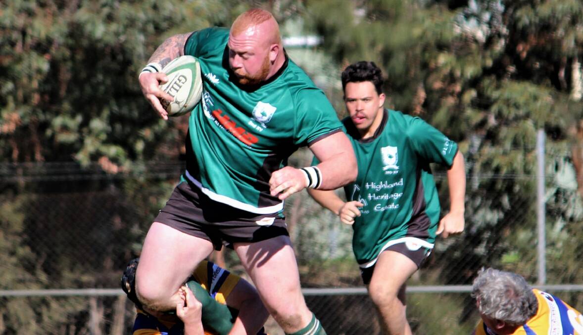 THE MOUNTAIN: Firey powerlifter-come-prop Cody Perrott has been named to make his run-on debut in Emus' top grade this weekend. Photo: DON MOOR