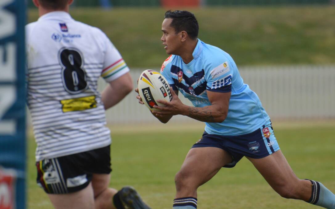 THE MAIN MAN: Panthers have identified Willie Heta as Hawks' biggest danger, while the two blues skipper hopes the men in black might be feeling last week's clash with Mudgee. Photo: MATT FINDLAY