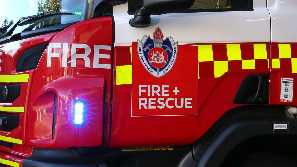 BLAZE: Fire and Rescue crews from Orange and Molong joined forces with the RFS to put out a garage fire.