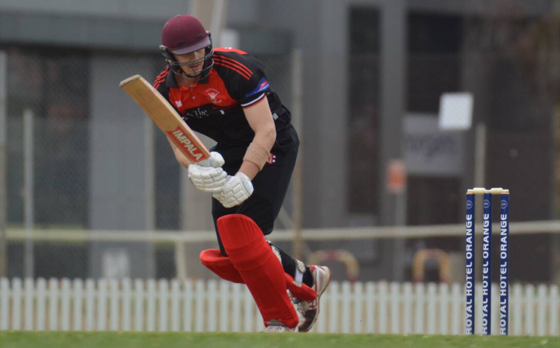MARQUEE MAN: Zach Bayliss on his way to a hard-hitting 77 in Centrals' loss last week, he'll have to produce another big effort to keep his side's finals hopes alive. Photo: MATT FINDLAY