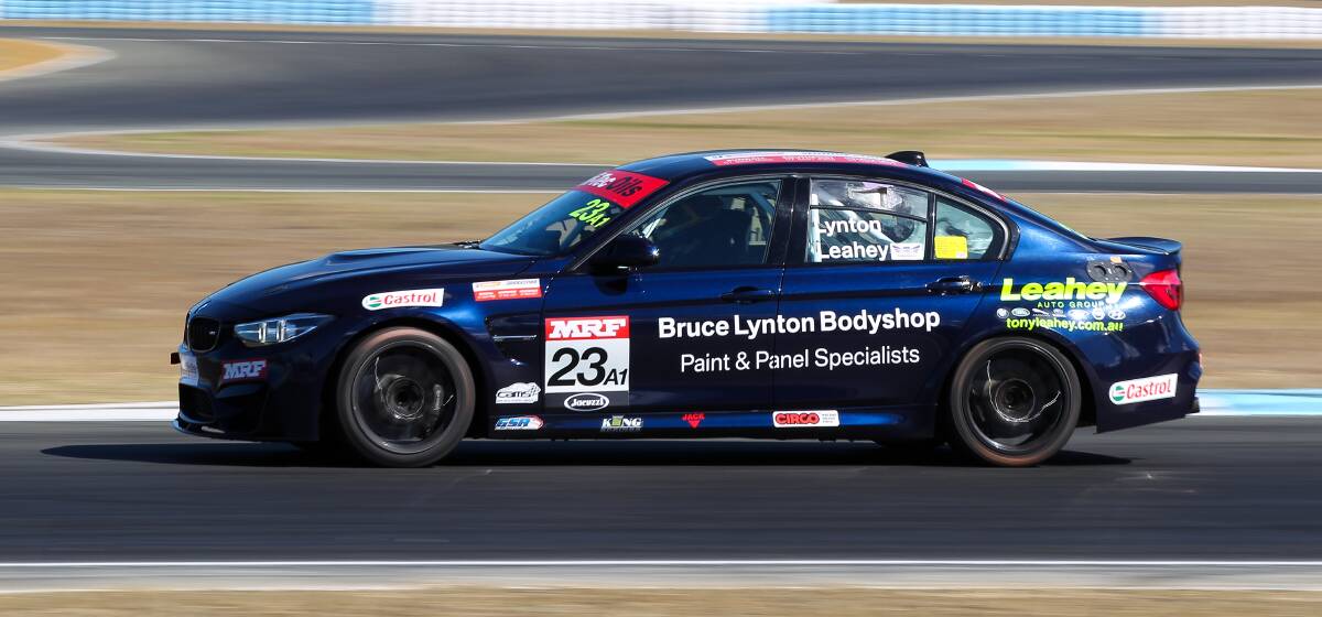 WINNERS: Tim Leahey and Beric Lynton, in their Bridgestone Select Southport BMW M3, claimed a weekend double in Queensland. Photo: SPEED SHOTS PHOTOGRAPHY