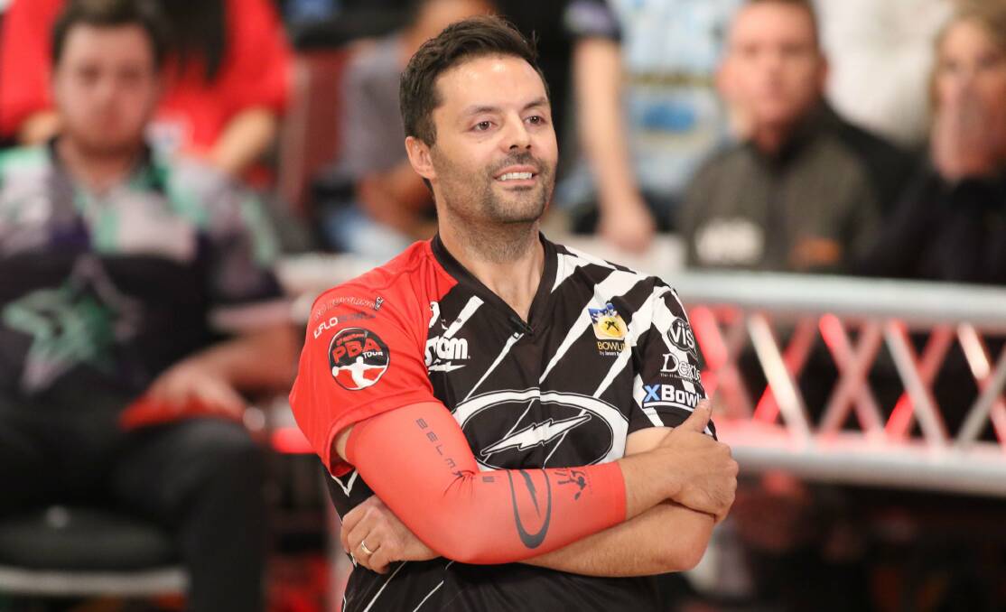 BAD BREAK: A frustrated Jason Belmonte reacts to his 7-10 split in the last frame of the Players' Championship decider. Photo: PBA MEDIA