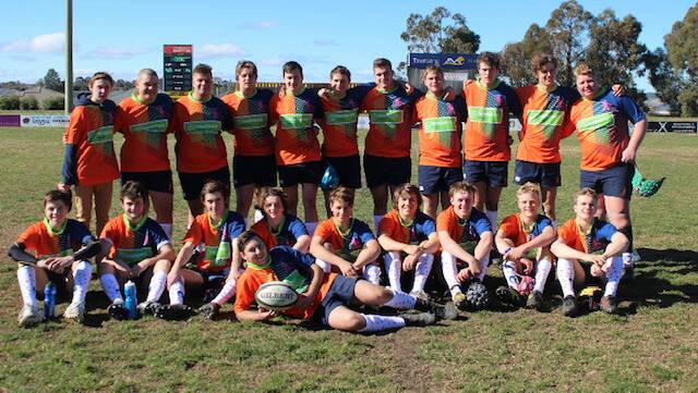 GREAT CAUSE: Orange City's under 17s show off their one-off, custom jerseys following their big win over Emus on Saturday. Photo: CONTRIBUTED