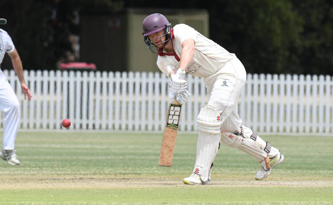 SELFLESS: You'd have forgiven Matt Corben for chasing a double ton last weekend, but he had no second thoughts about declaring with himself 30 shy of that mark. Photo: JUDE KEOGH