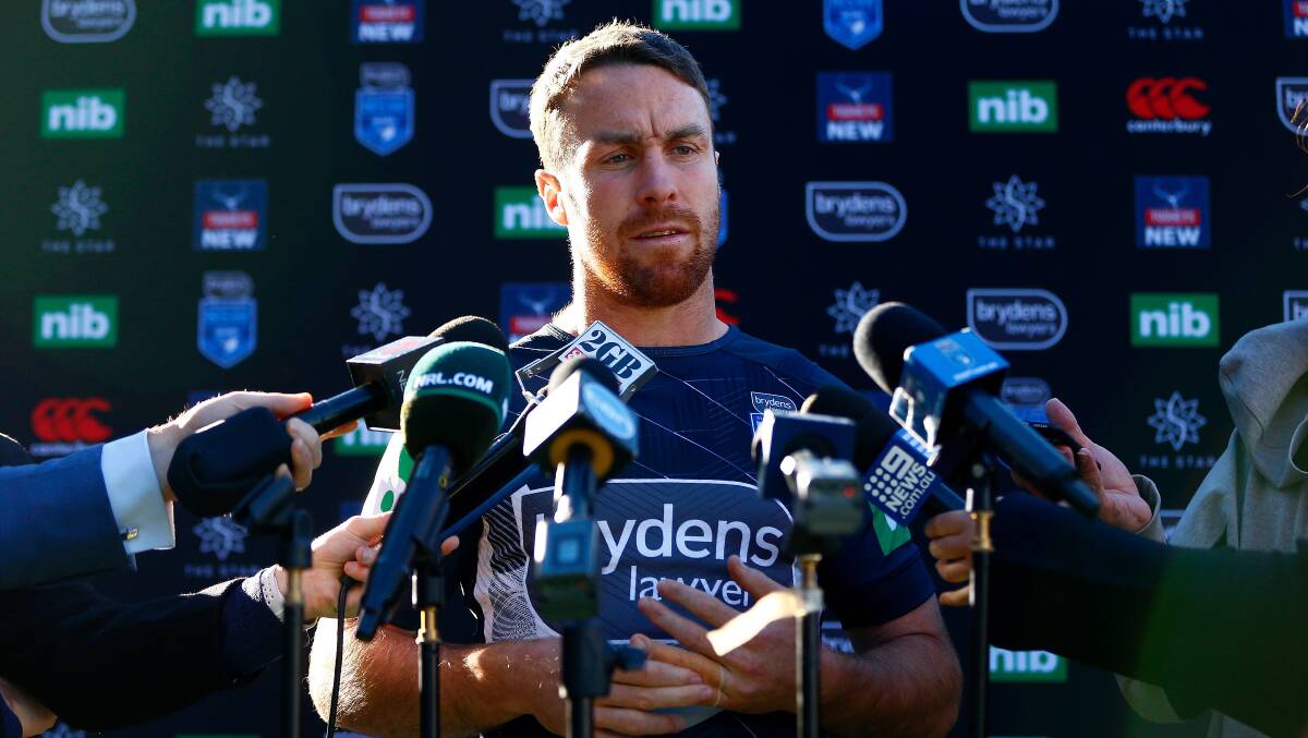 WHITEWASH WANTED: Orange-born NSW five-eighth James Maloney fronts the media earlier this week. Photo: AAP