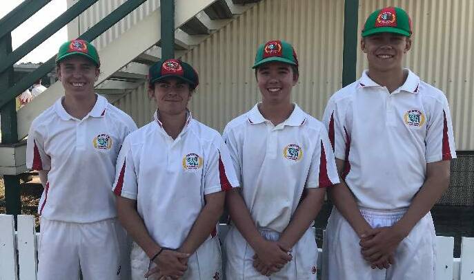 AWESOME FOURSOME: Orange High's Hugh Middleton, Cam Laird, Blake Weymouth and Harry McGregor all lined up for Western last week. Photo: CONTRIBUTED