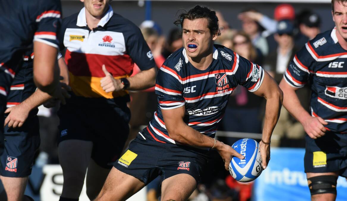 IN FORM: Jack Grant, pictured in Easts' Wade Park clash last year, is one of six Orange products in the Beasties' Shute Shield side at the moment. Photo: JUDE KEOGH