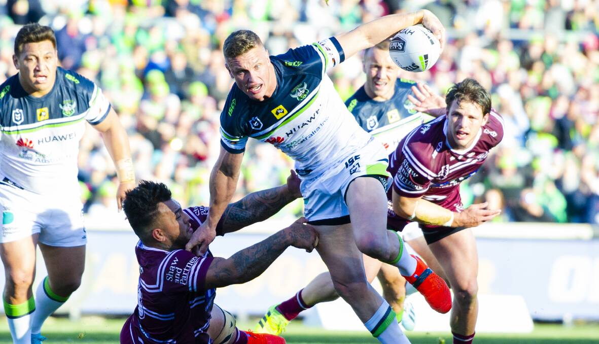 OPEN MARKET: Jack Wighton has opted not to take up a one-year option at Canberra for 2021, reportedly worth $750,000. Photo: JAMILA TODERAS