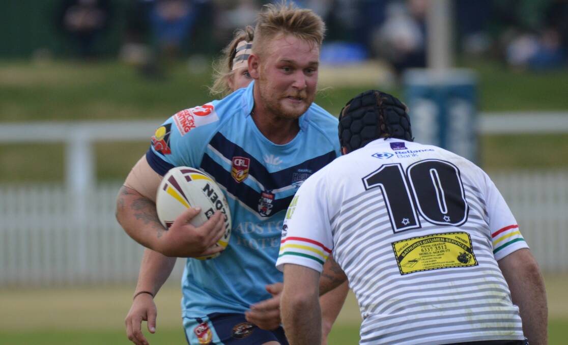 BIG LOSS: Breakout Hawks prop Sam Coyte is set to miss the final month of the Group 10 premier league season with a knee injury. Photo: MATT FINDLAY