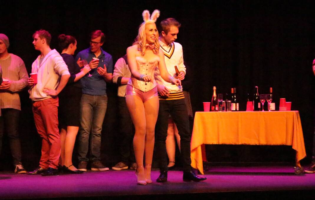 IN THE LEAD: Hannah Wisse and Lachie Wheeler were both superb as Elle Woods and Warner Huntington III. Photo: MAX STAINKAMPH