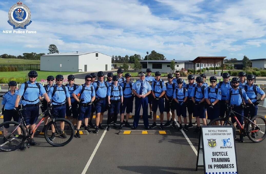 OPPORTUNITY: NSW Police officers from all over the Central West attended a bicycle training course at Dubbo last week. Photo: NSW POLICE