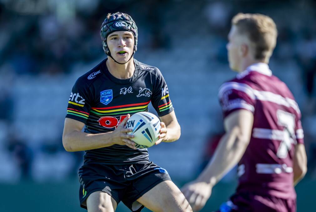 PLAYMAKER: Orange's Jack Cole weighs up his options in Penrith's massive upset of Manly last weekend. Photo: PENRITH PANTHERS