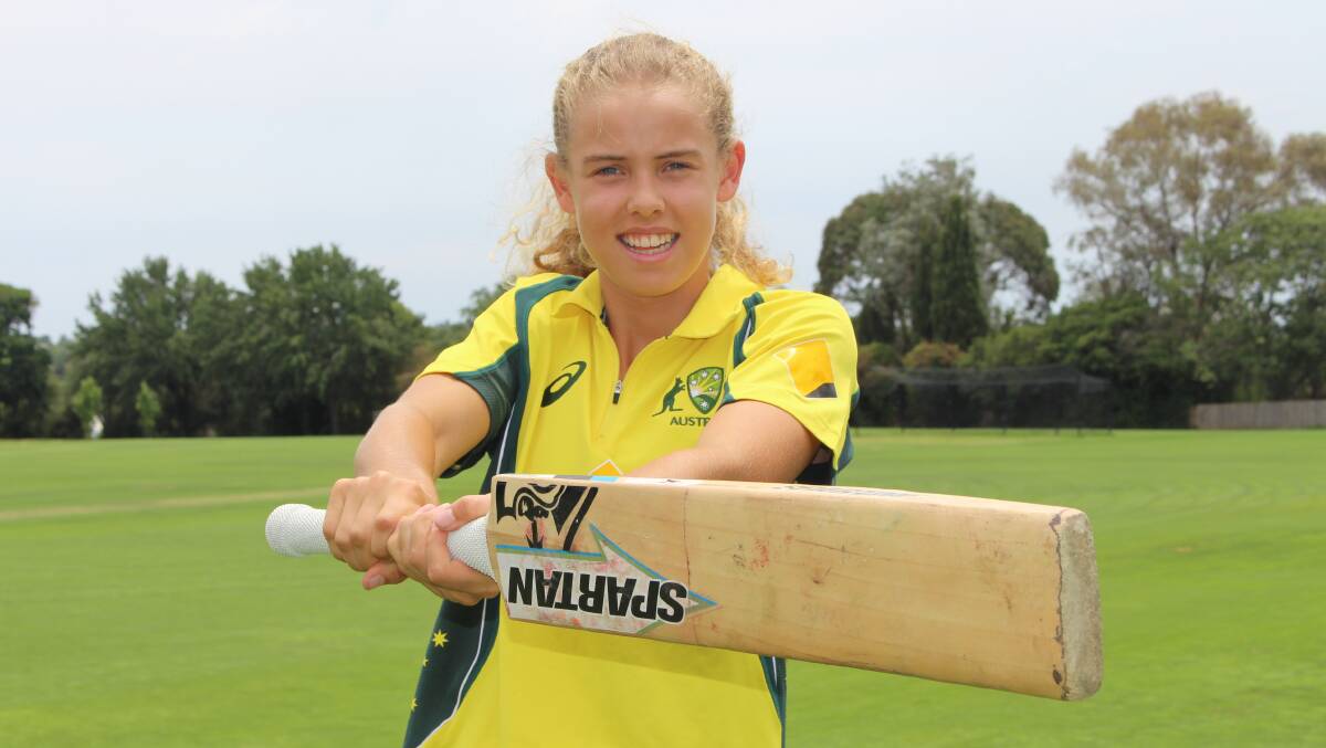 NEXT STEP: Phoebe Litchfield was named in the Governor-General's XI to face New Zealand later this month. Photo: MAX STAINKAMPH