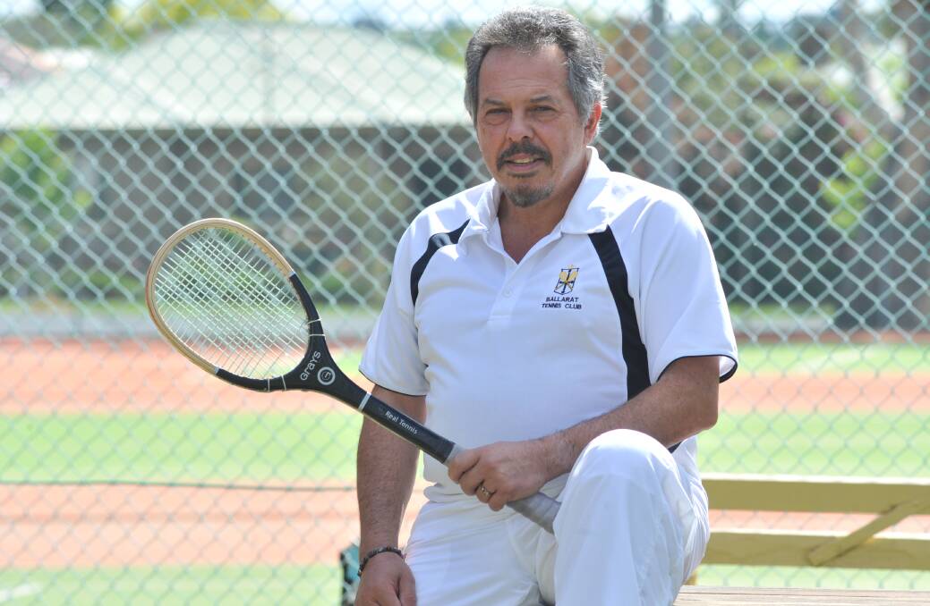 FAMILY FOCUS: Ex-Services Tennis Club's Chris Doucas wants to bring real tennis to the colour city. Photo: JUDE KEOGH