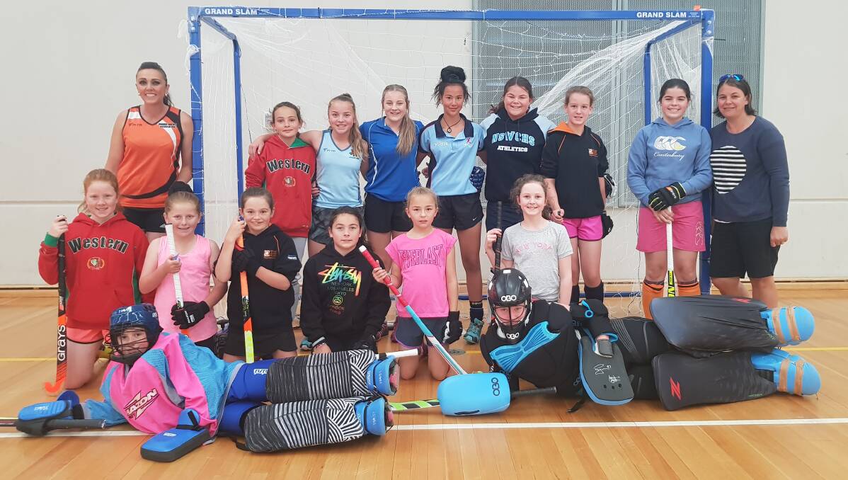 STICK IT TO THEM: Orange's under 13s girls' group is set for this weekend's state championship, on home turf. Photo: MATT FINDLAY