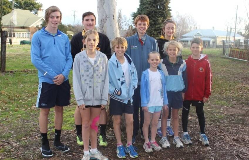 TIME WARP: Some of the club's juniors, many moons ago: (back, from left) Brandon Connolly, Kyle Ostini, Connor Whiteley, Lauren Kerwick, (front) Charlotte Simmons, Luka Milhalich, Ella Lamrock, Phoebe Litchfield and Courtney Chapman. Photo: CONTRIBUTED